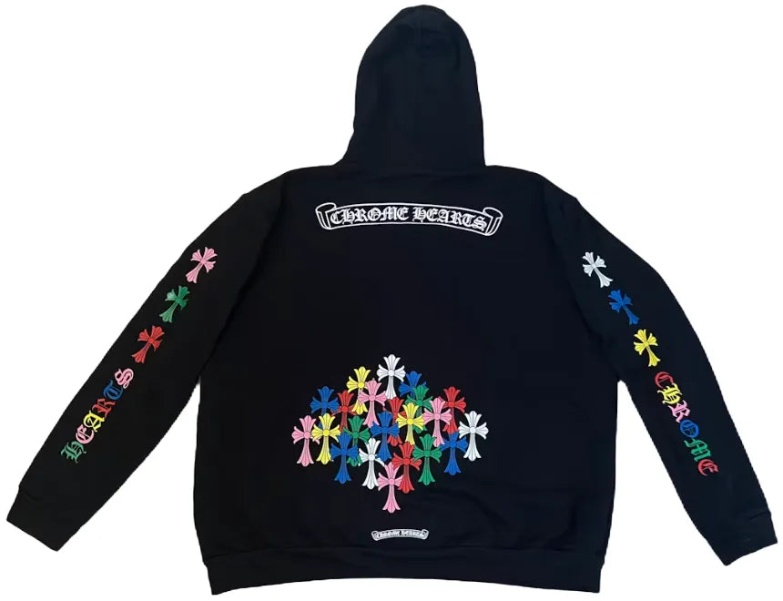 CHROME HEARTS 'MULTI COLOR CROSS' HOODIE