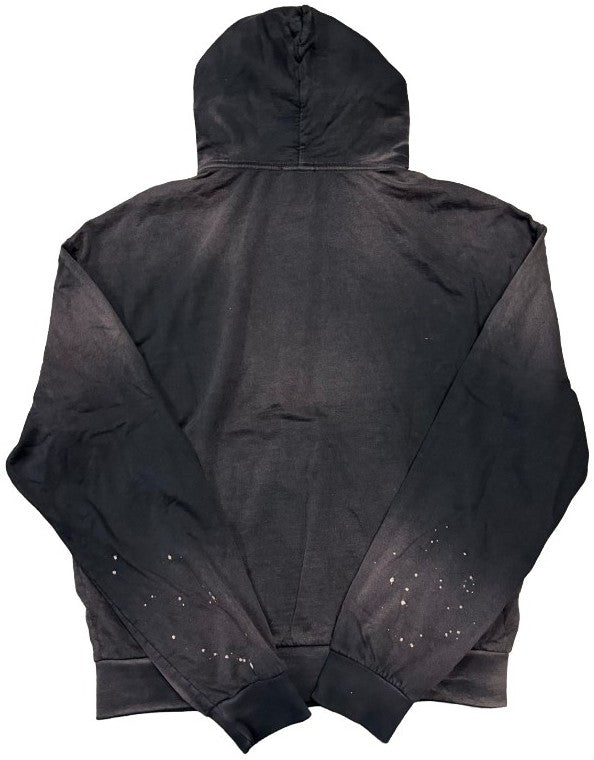 BOSSI 'GREEN SPIDERWEB' RHINESTONE ZIP-UP HOODIE