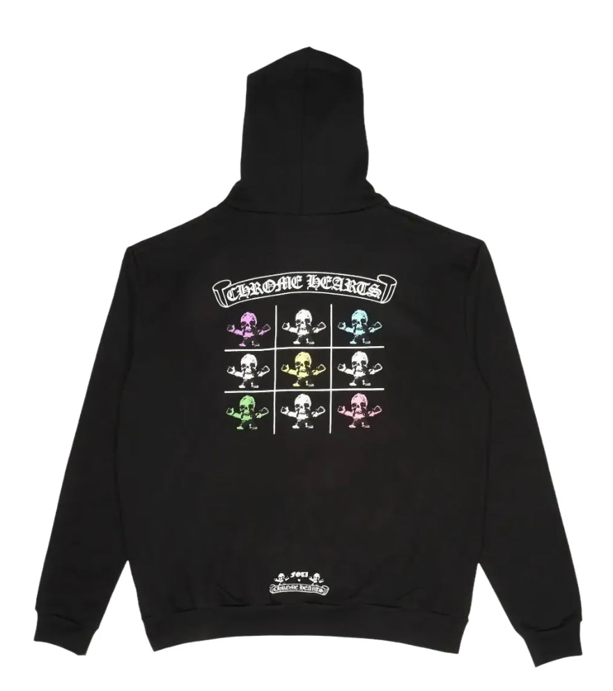 CHROME HEARTS FOTI 'TIC TAC TOE' ZIP UP HOODIE