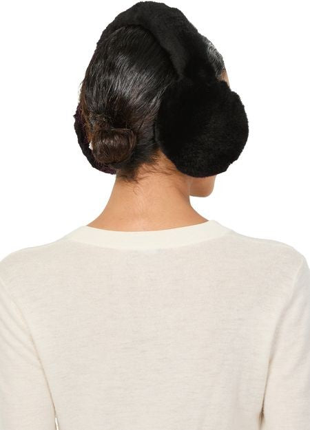 YVES SALOMON Rex rabbit fur earmuffs - Image 2