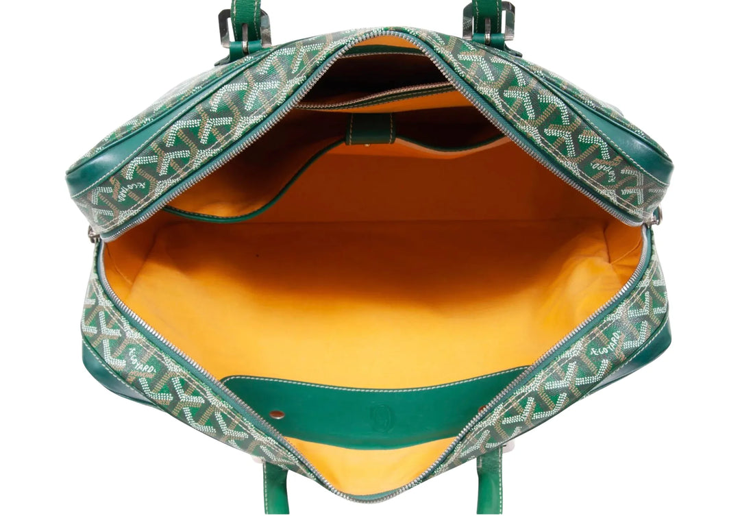 GOYARD 'AMBASSADE MM' GREEN BRIEFCASE