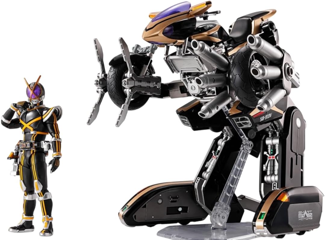 S.H. Figuarts Kamen Rider 555 Side Basher, Total Length: Approx. 8.3 inches (210 mm), PC & PV & Diecast, Painted Action Figure