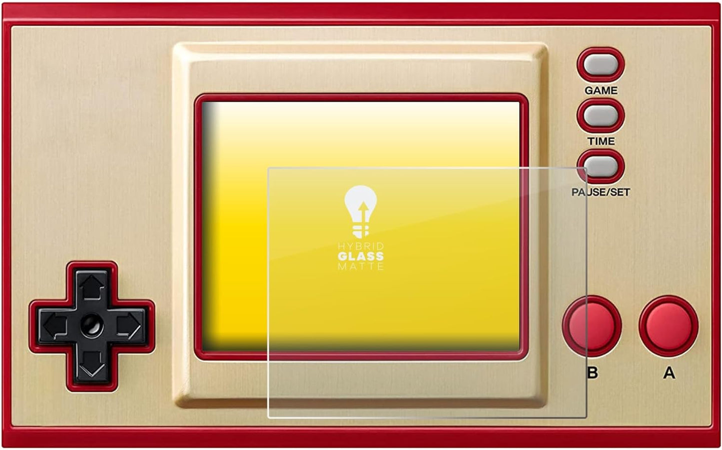 upscreen Matte Screen Protector Glass Film for Nintendo Game & Watch Super Mario Bros - Anti-Glare 9H Glass Protection