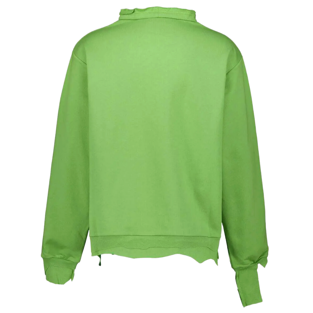 MARNI 'BUG DISTRESSED' GREEN SWEATER