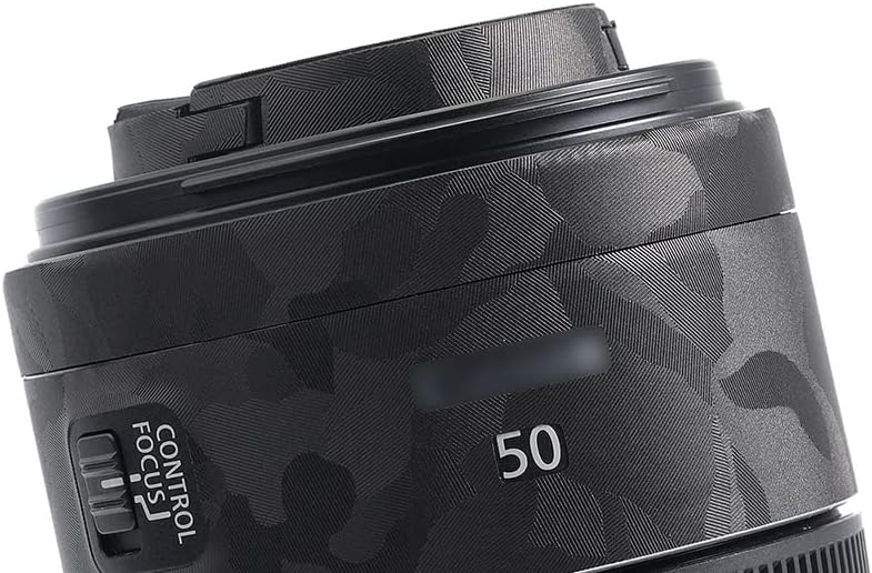 Lens Protective Leather Film for Canon RF 50mm F1.8 STM Lens 3M Material Black Camo