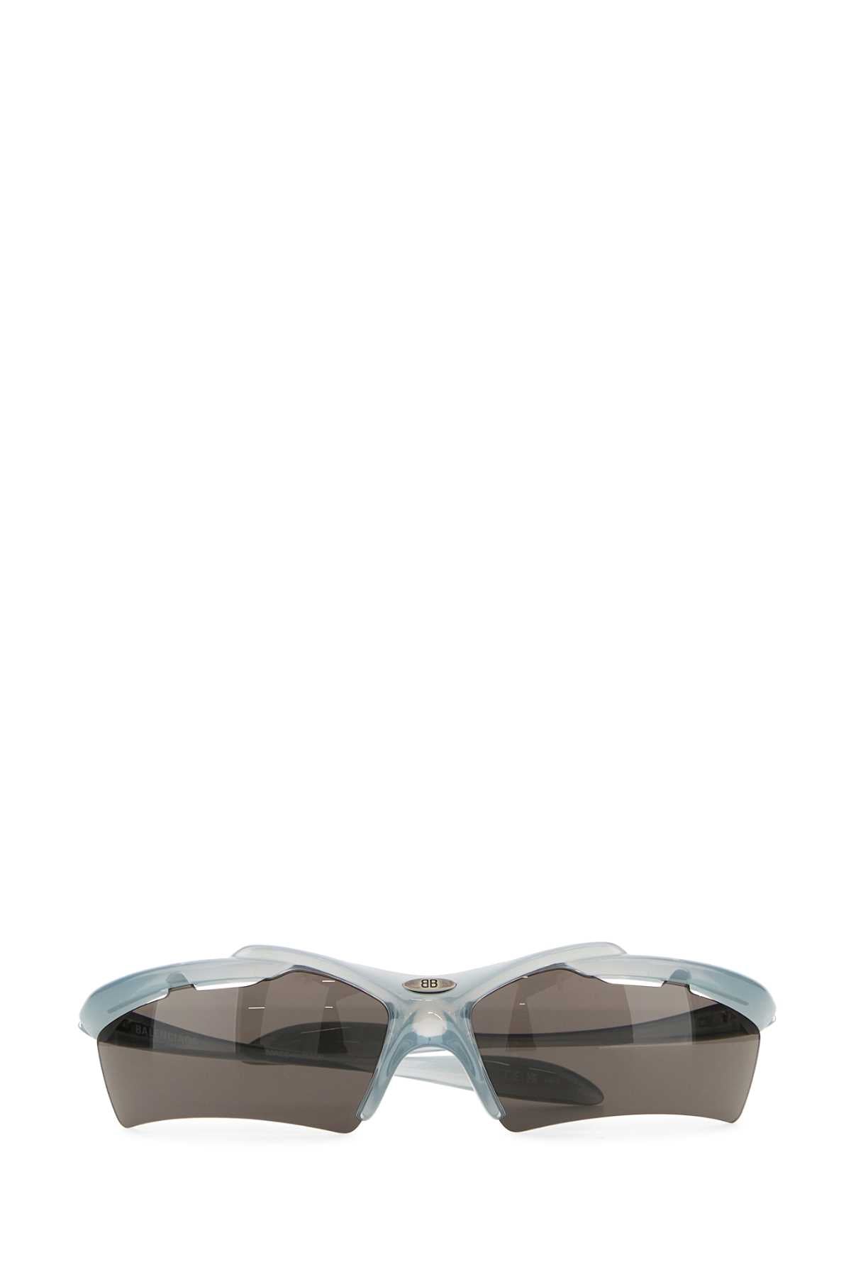 Balenciaga Light Blue Acetate Turbo Rectangle Sunglasses - Image 2