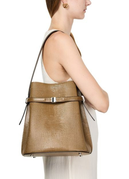 TOTEME Belted lizard embossed bucket bag - Image 2