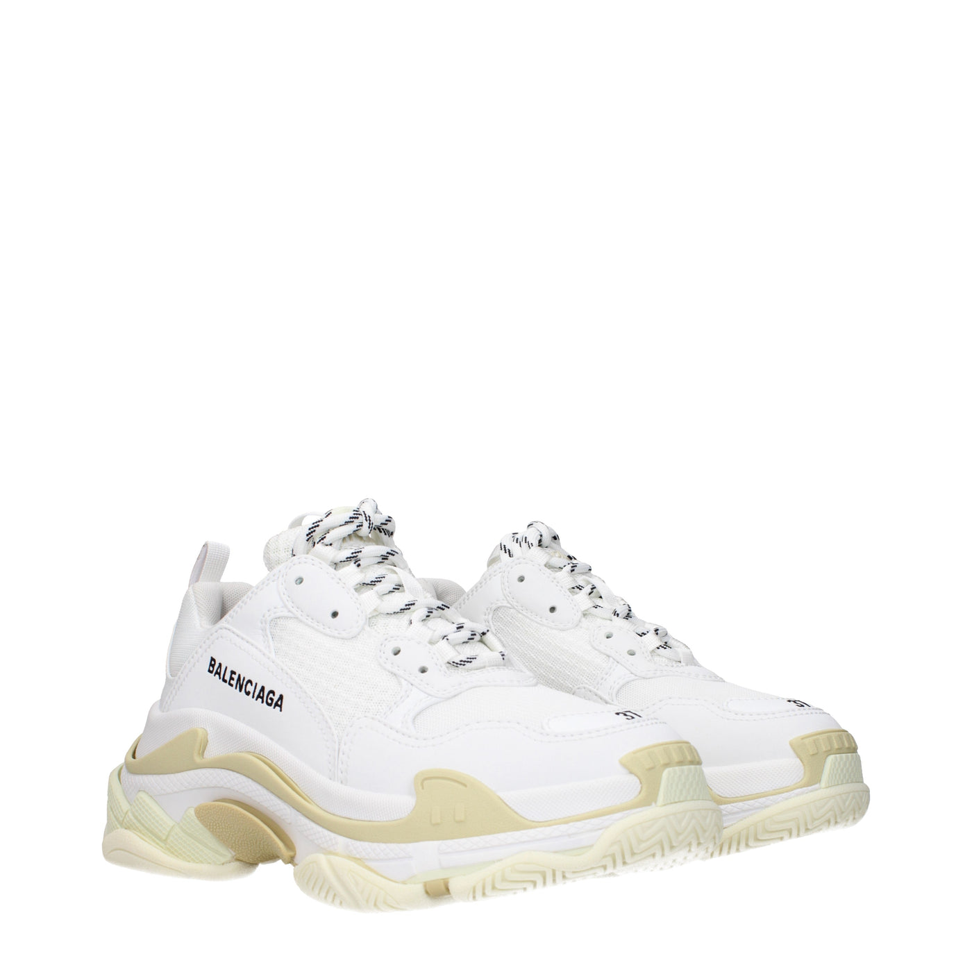 Balenciaga バレンシアガスニーカートリプル S 女性の白い布 - Image 2