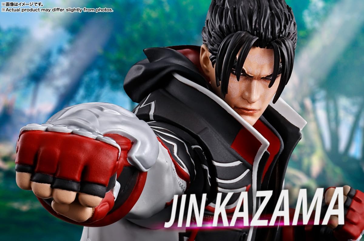 S.H. Figuarts Tekken 8 Jin Kazama Pre-Painted Action Figure, Approx. 5.9 inches (150 mm), PVC and ABS