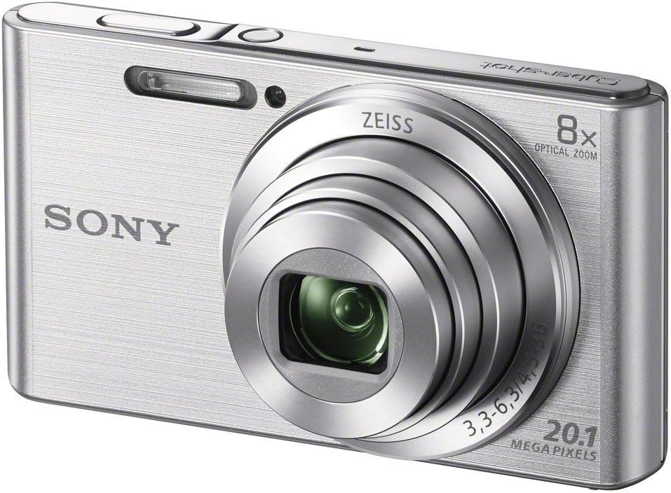 ソニー DSCW830 20.1 MP デジタルカメラ 2.7インチLCD搭載 (シルバー)