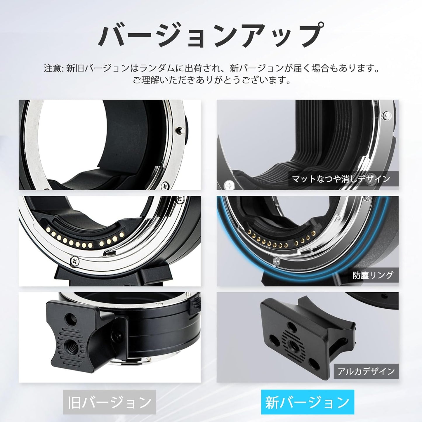 【Improved Version】JJC EF-EOSR Lens Mount Adapter for Canon EF/EF-S to RF Mount Convert for Canon EOS R5 Mark II R100 R8 R50 R6II R7 R10 R3 R6 R5 R5C R RP Ra Camera with Auto Focus Auto Aperture Arca