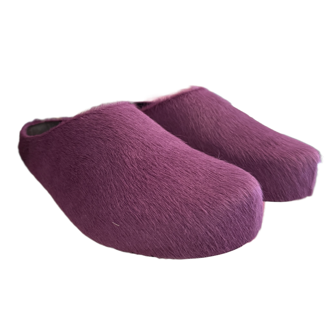 MARNI 'PURPLE' SABOT SLIPPERS