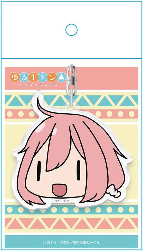 Yuru Camp △ Face Stamp Keychain Nadeshiko Kagamihara