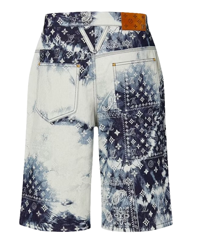 LOUIS VUITTON 'BANDANA' MONOGRAM SHORTS