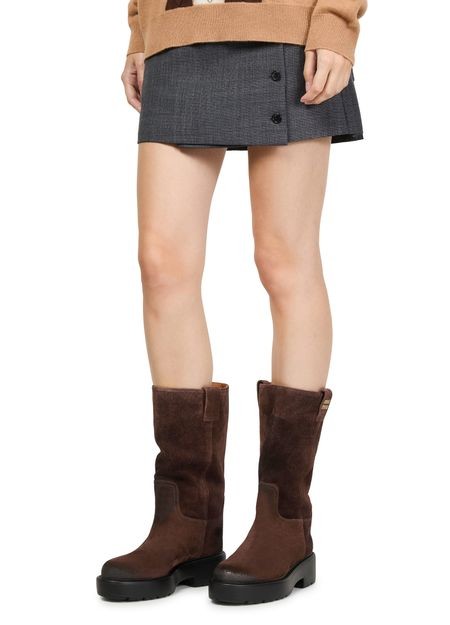 MIU MIU Calf-height suede boots - Image 2