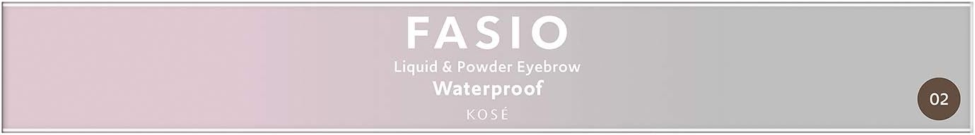 FASIO Liquid & Powder Eyebrow 02 Brown 0.03 oz (0.8 g)