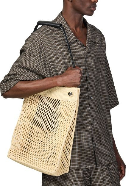 LOEWE Pebble Honeycomb Hobo in raffia - Image 2
