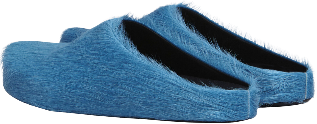 MARNI 'MINERAL BLUE' SABOT SLIPPERS