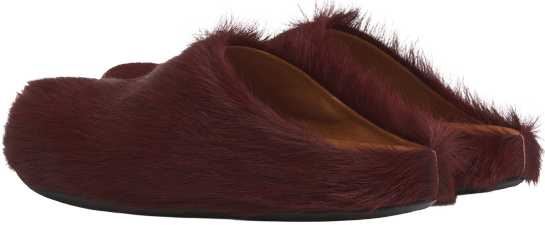 MARNI 'PLUM' SABOT SLIPPERS
