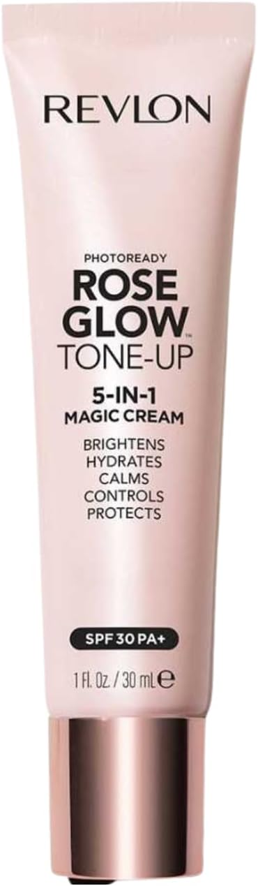 Revlon Photo Lady Rose Glow Tone Up Cream Base Face Makeup Base CICA Ingredients Deer Rough Skin Prevention Shine Prevention Moisture SPF30 PA+ Makeup Base Quartz 1 Piece