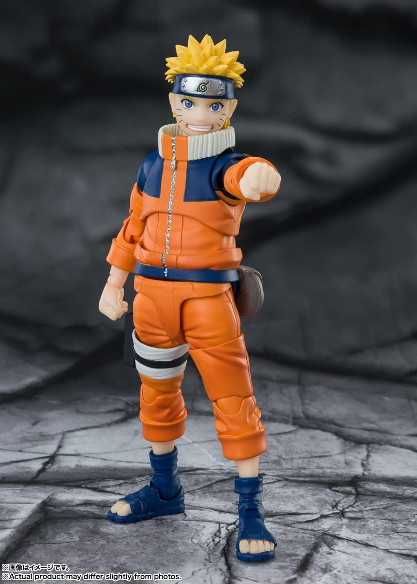 S.H. Figuarts Naruto Uzumaki BAS64181 Surprisingly No.1 Slapstick Ninja, Approx. 5.3 inches (135 mm), ABS & PVC Pre-painted Action Figure