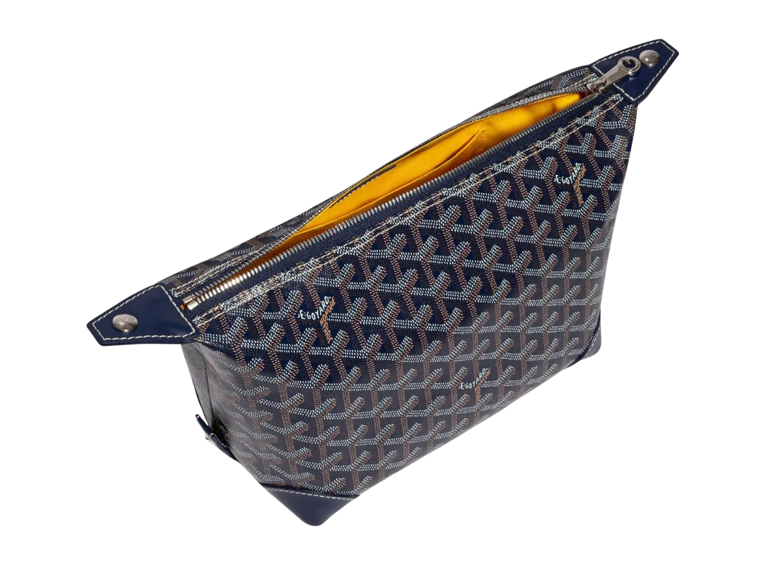 GOYARD 'NAVY' BOWLING 25 TOILETRY BAG