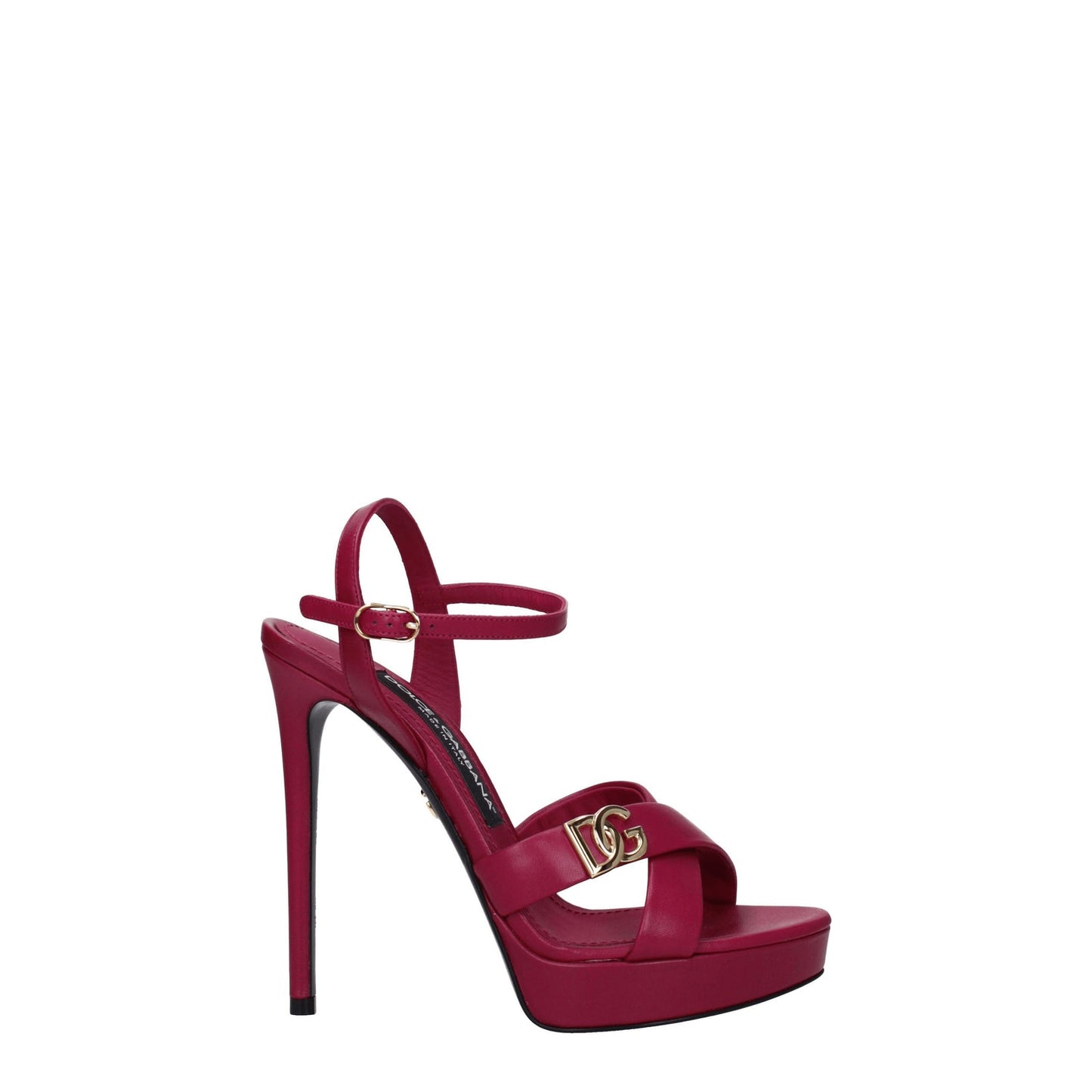 Dolce Gabbana Dolce&Gabbana Sandals Women Leather Fuxia/Hibiscus - Image 2