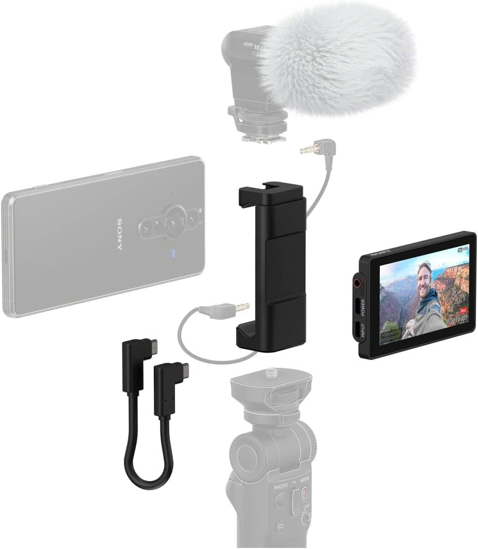 Sony Vlog Monitor / Xperia Pro-I Compatible / 3.5" / 16:9 / Resolution 1280 x 720 (HD) / XQZ-IV01 Black