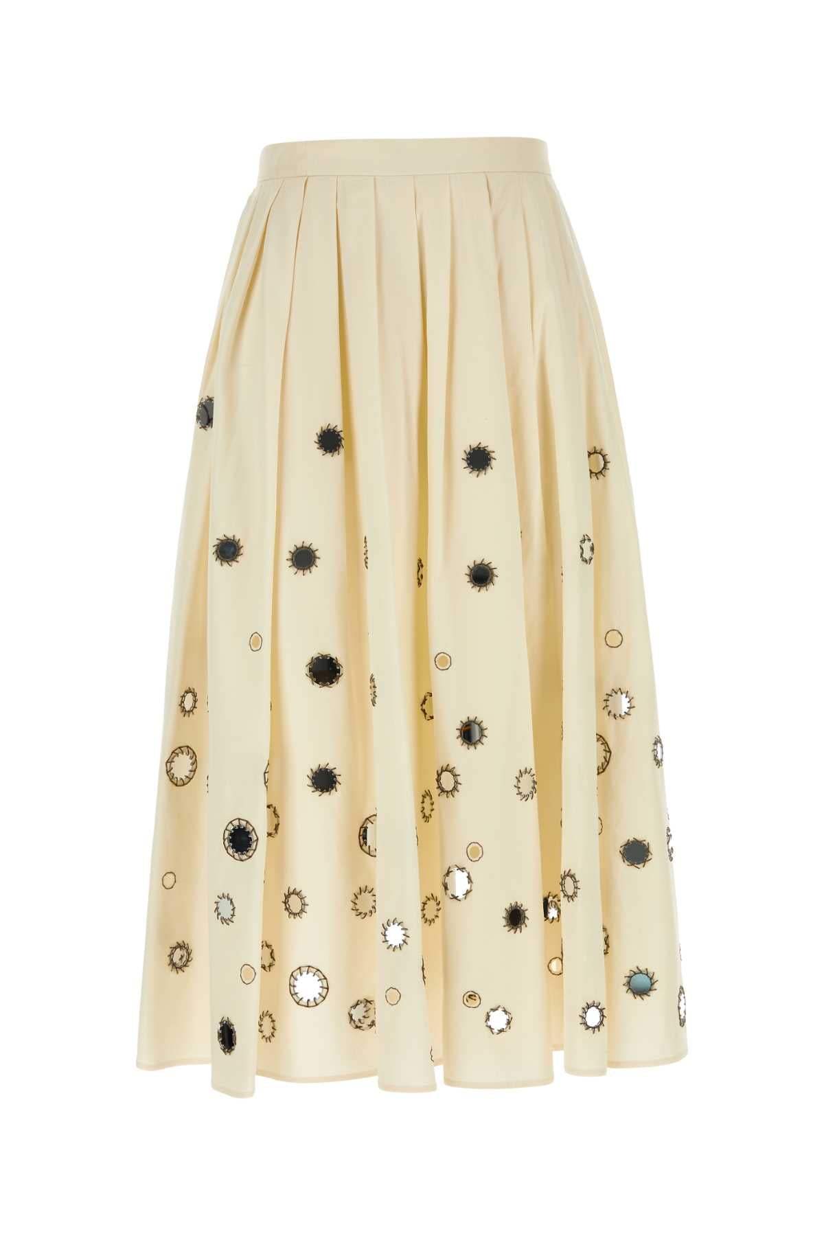 Prada プラダクリームコットンスカート - Image 2