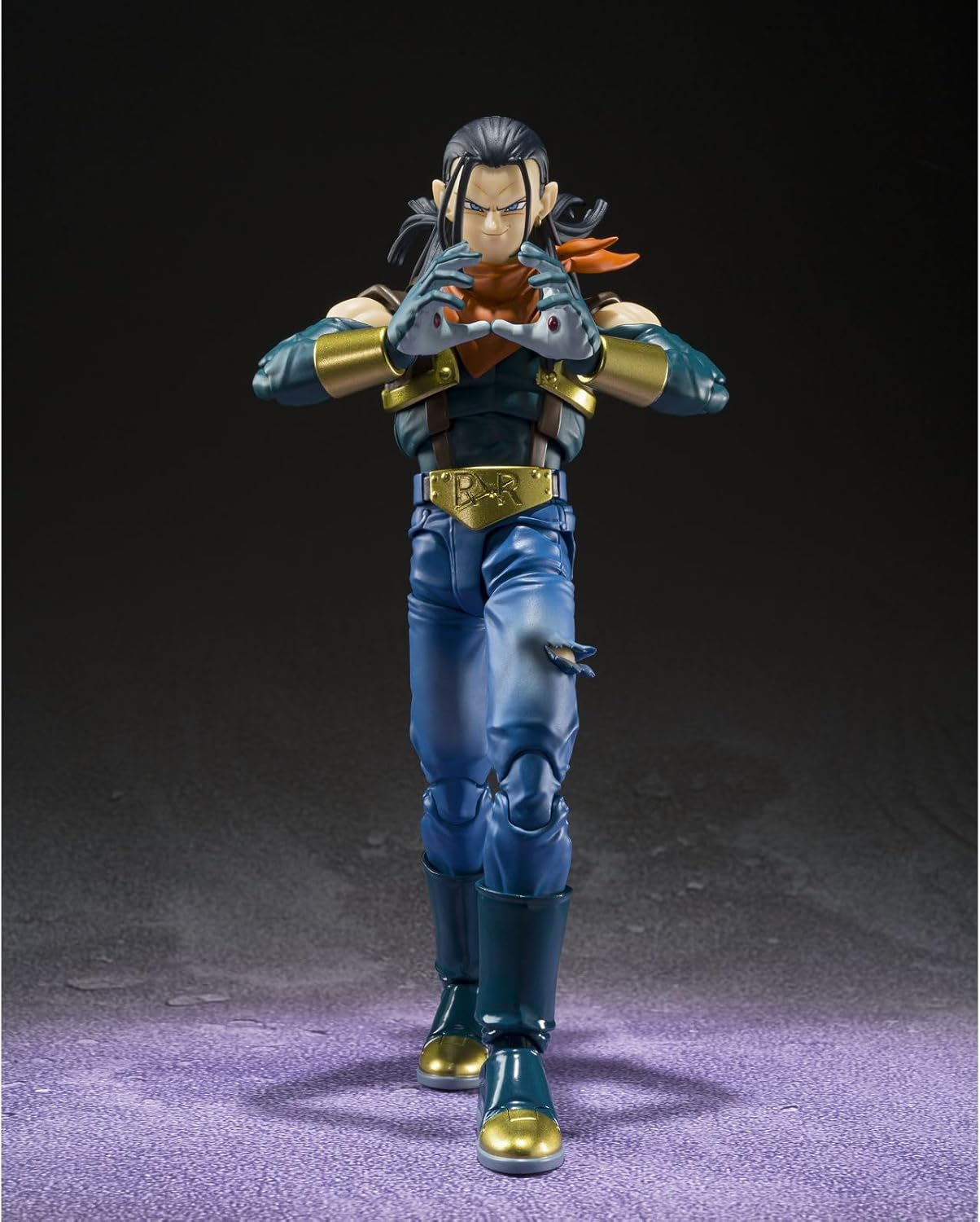 Tamashii Nations Dragon Ball GT S.H. Figuarts Super Android 17 Action Figure, 7.9 inches (20 cm)