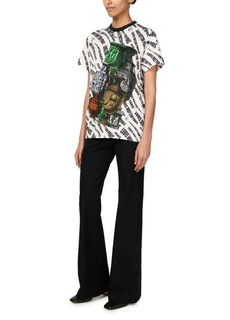 LOUIS VUITTON フラワーベース&シグネチャーオブリークモチーフTシャツ - Image 2