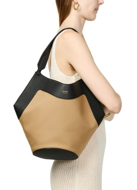 KHAITE Lotus small canvas tote bag - Image 2