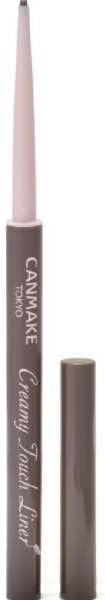 Canmake Creamy Touchliner 02 Medium Brown Eyeliner Gel Smooth Extra Fine 1 Pack
