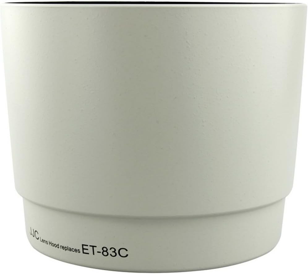 JJC White Lens Hood for Canon ET-83C Compatible EF 100-400mm F4.5-5.6L IS USM Lens Reversible