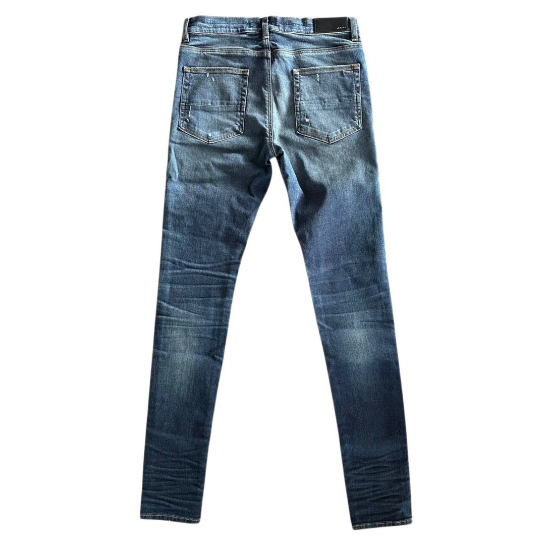 AMIRI 'SLASHED DISTRESSED DEEP CLASSIC' JEANS