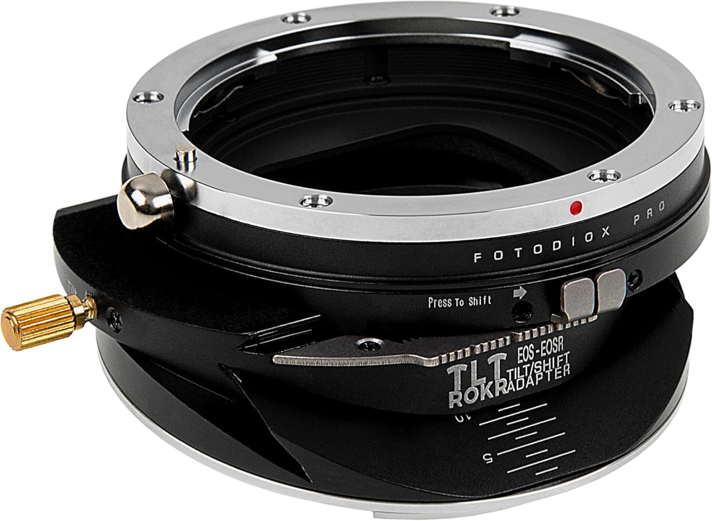 Fotodiox Pro TLT ROKR to Tilt/Shift Lens Mount Adapter for Canon EOS (EF) D/SLR Lens to Canon RF Mount Mirrorless Camera Body