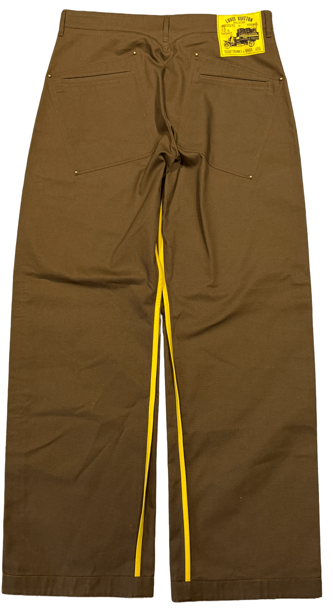 LOUIS VUITTON 'BROWN' CHINO WORKWEAR PANTS