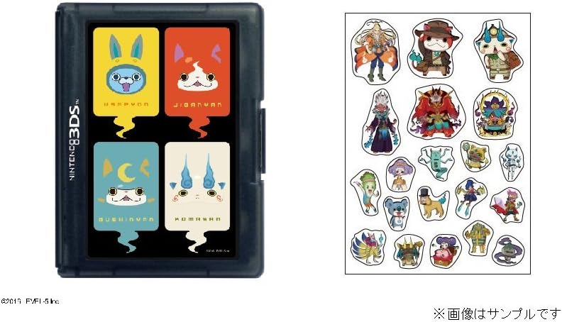 妖怪ウォッチ3 ダブルパック テンプラ&スキヤキ(【特典】妖怪ドリームメダル 覚醒エンマメダル&オリジナル覚醒エンマ下敷き&【限定】妖怪ウォッチ3 ぷくぷくシール(キャラクター20種)&妖怪ウォッチ カードケース12 for ニンテンドー3DS ブラック 同梱)- 3DS