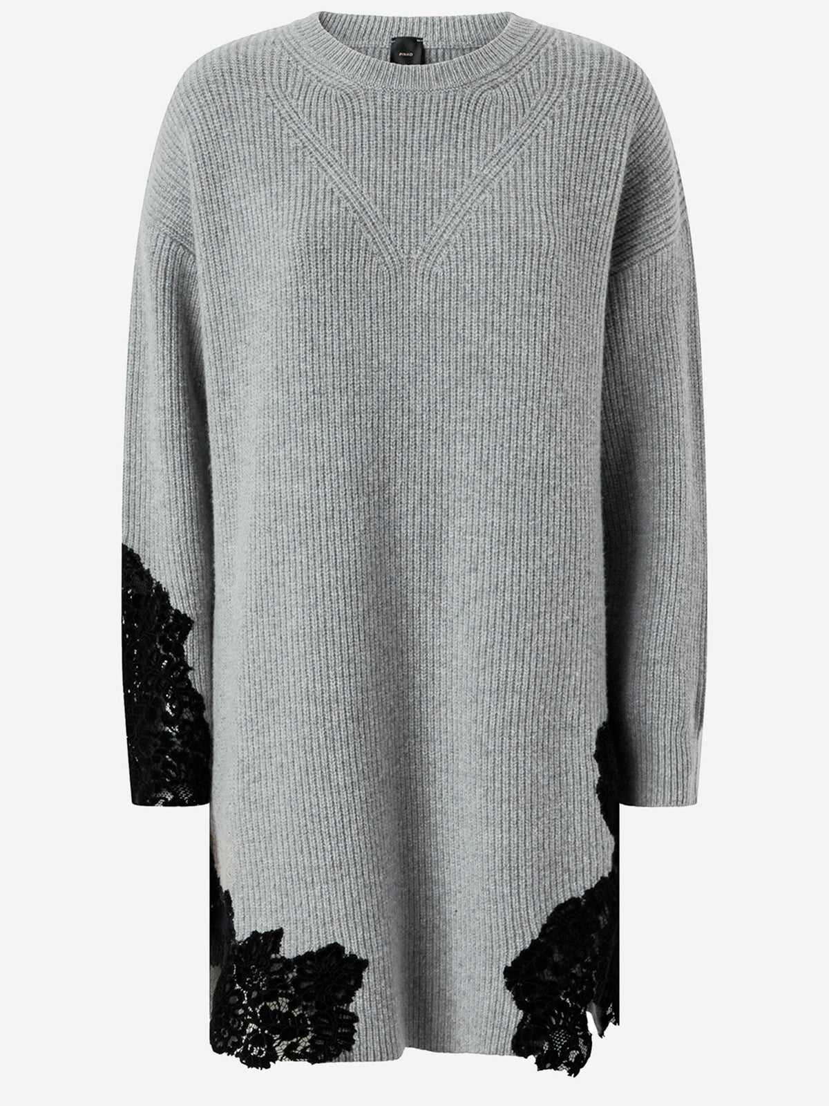 Pinko レース付きのピンコストレッチウールブレンドドレス - Image 2