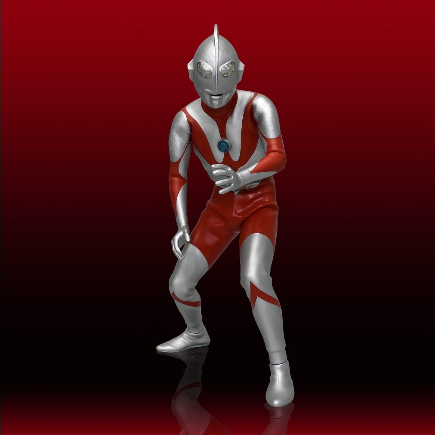 Ultraman 4571587310609 Mega Soft Vinyl Kit (A Type), Reprint Edition, Non-scale, Total Height Approx. 13.8 inches (35 cm), Soft Vinyl, Unpainted, Assembly Kit