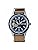 Seiko Watch PRESAGE Style 60's Mechanical Men's, Model: Open Heart/Case: Silver / Dial: Blue / Band: Brown (synthetic leather), 1 piece, Open Heart Model