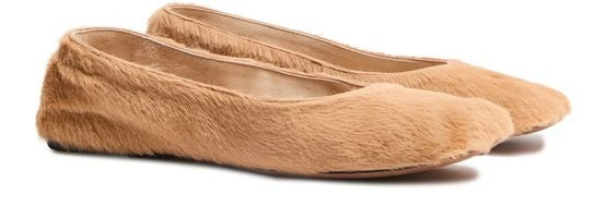 THE ROW Square ballet flat in pony - Image 2