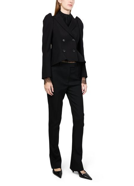 MCQUEEN Double breasted cropped jacket - Image 2