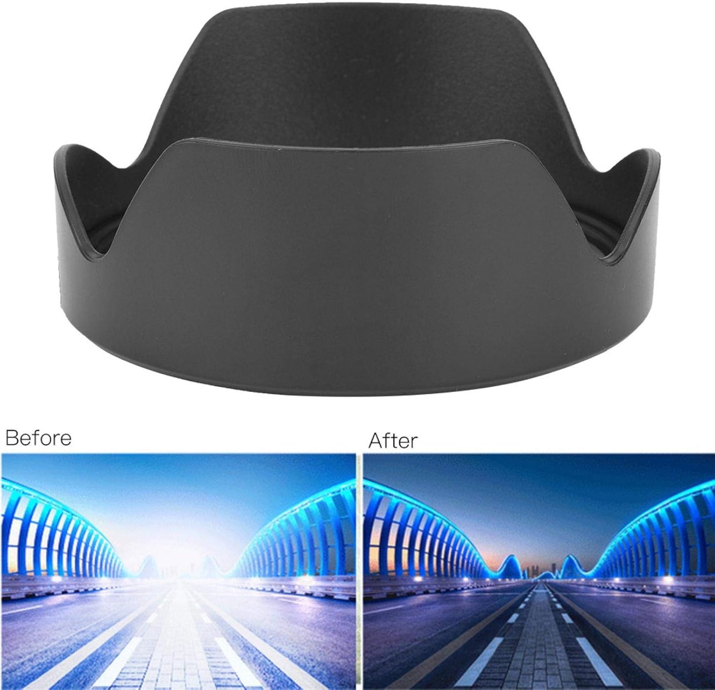 EW-88C ABS Camera Lens Hood Plastic Mount Lens Hood Replacement 82mm Lens for Canon EF24-70mm 24-70 II