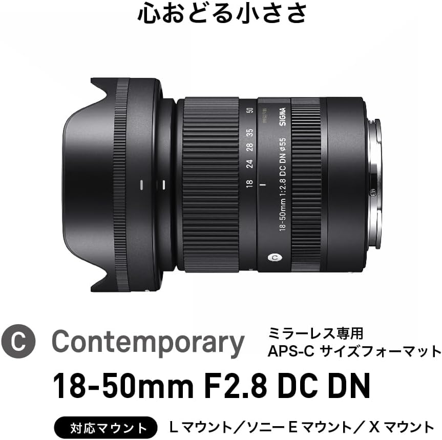 Sigma Sigma Sony E-Mount Lens 18-50mm F2.8 DC DN Zoom Standard APS-C Contemporary Mirrorless Only