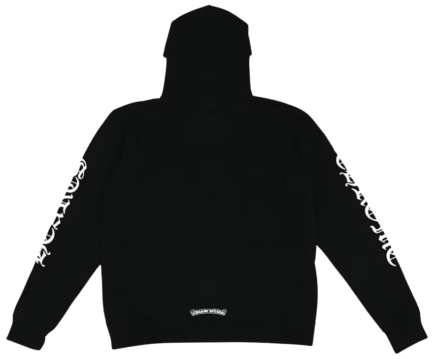 CHROME HEARTS 'VERTICAL LOGO' BLACK HOODIE
