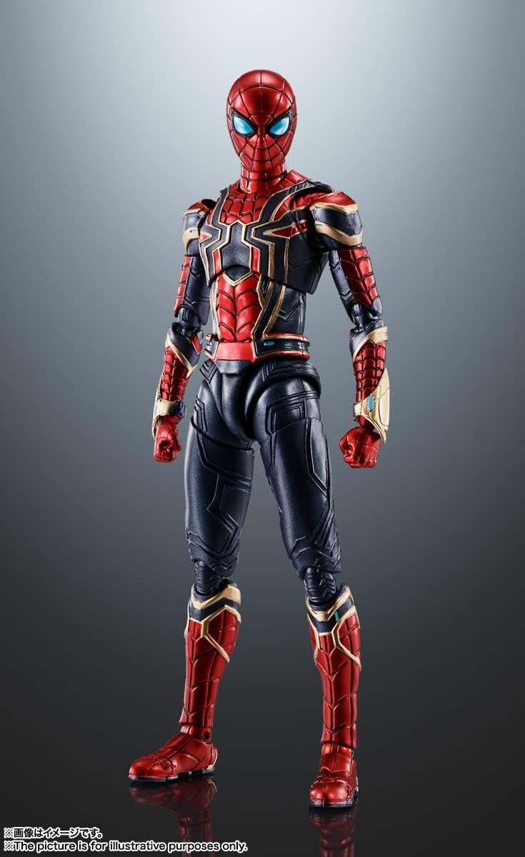 S.H. Figuarts Iron Spider (Spider-Man: No Way Home), Approx. 5.7 inches (145 mm), ABS & PVC, Pre-painted Action Figure