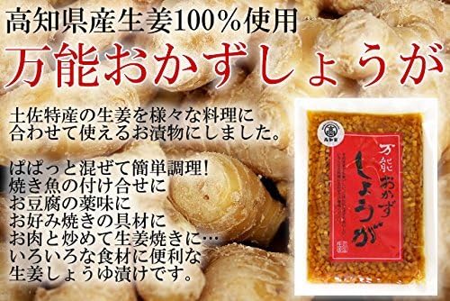 Kochiya All-Purpose Side Ginger 4.6 oz (130 g) x 3 Bags Sample Set, Made with Ginger from Kochi Prefecture