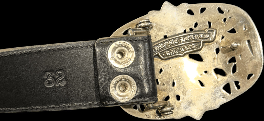 CHROME HEARTS 'RED PATCH' CEMETERY BELT