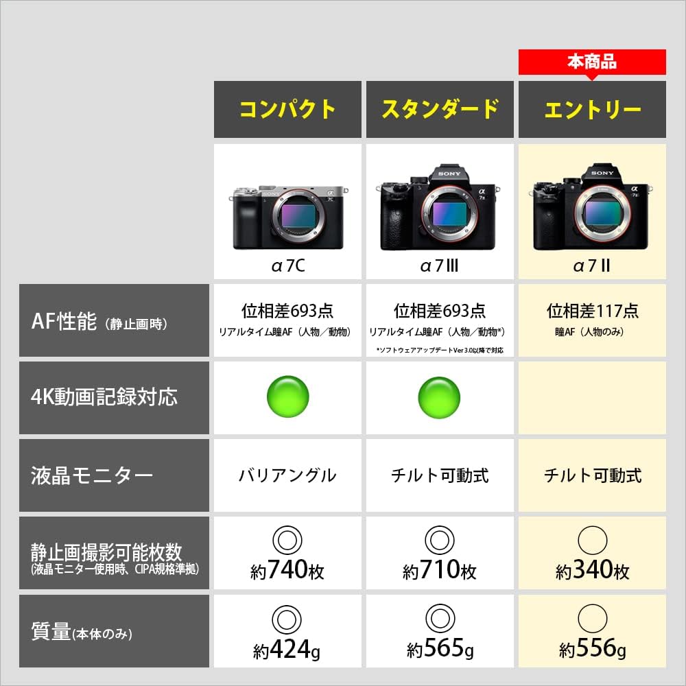 Sony Alpha 7 II Mirrorless Single Lens Digital Camera